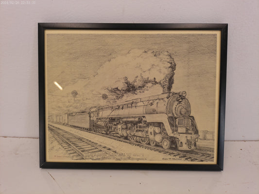 Art Two Locomotive Train Pictures Framed prints by  Joseph Woltcheck