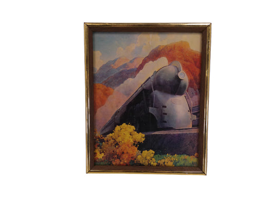 Art train Locomotive painting by Nicholas D. Lowry