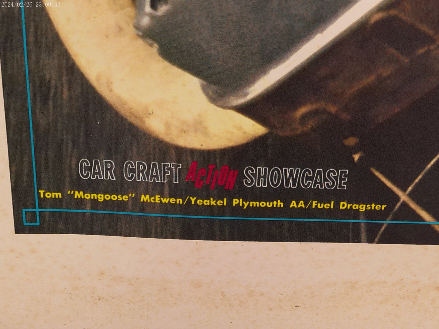 Art Poster Framed of MonGoose Dragster Race Car Craft Action Showcase