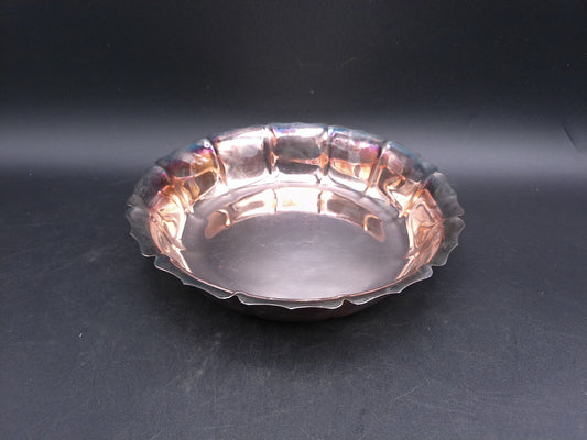 Silver Plated  Decorative Scalloped Candy Dish From  LUNT Dublin Ireland Co. v