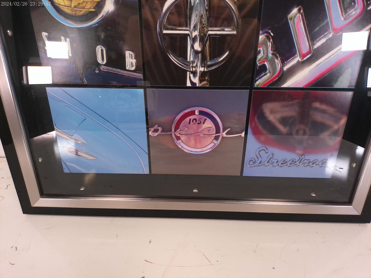 Art Car Logo Design framed Glass Jaugar