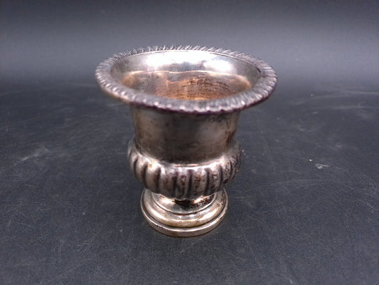 Silver on Copper Plated Sterling Silver Toothpick Holder Vintage