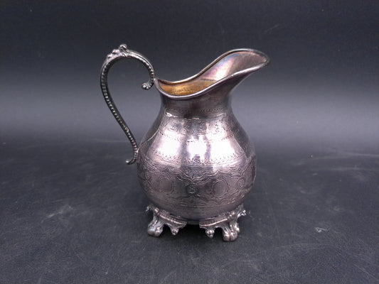Silver on Copper Plated Sterling Silver Small Pitcher Creamer Decorative