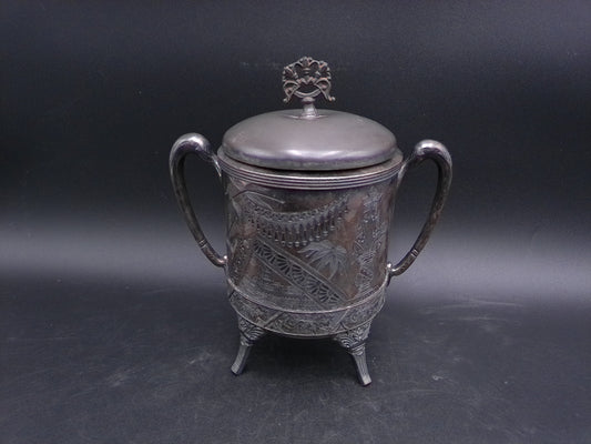 Sugar Bowl Silver Plate Piece  Aurora S.P. MFG. Co. Triple plate. 910