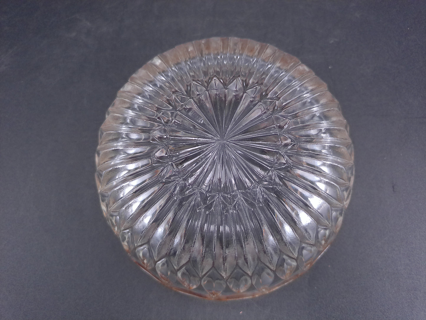 Petite Crystal Bowl with Aged Patina Silver Plated Rim