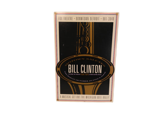 Art Print Bill Clinton Musical Get the Vote Out Detroit Vintage 1992 The Four Tops Fox Theater