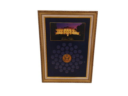 Art United States of America Presidential Dollars Frame Coin Holder