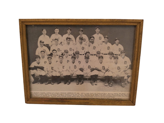Art 1934 Detroit Tigers Baseball Team Photo American Leaque Pennant Winners photo print