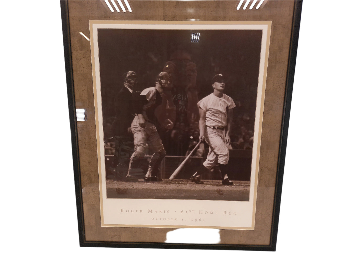 Art Roger Maris 61st Home Run Baseball October 1, 1961 Framed Print