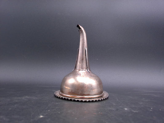Sterling Silver Wine Funnel Ornate Rim Design Extremely Rare Fine