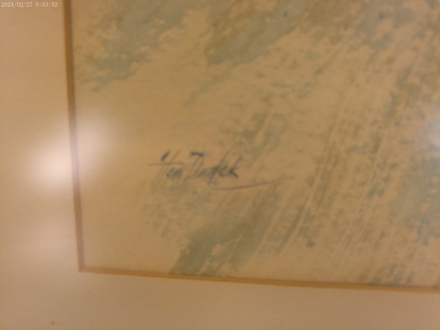 Art Painting Winter Farm Landscape