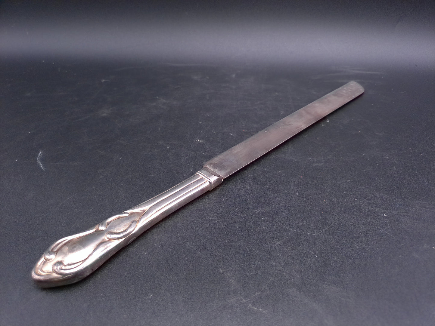 Silver Plated Bread Knife and Butter Knife