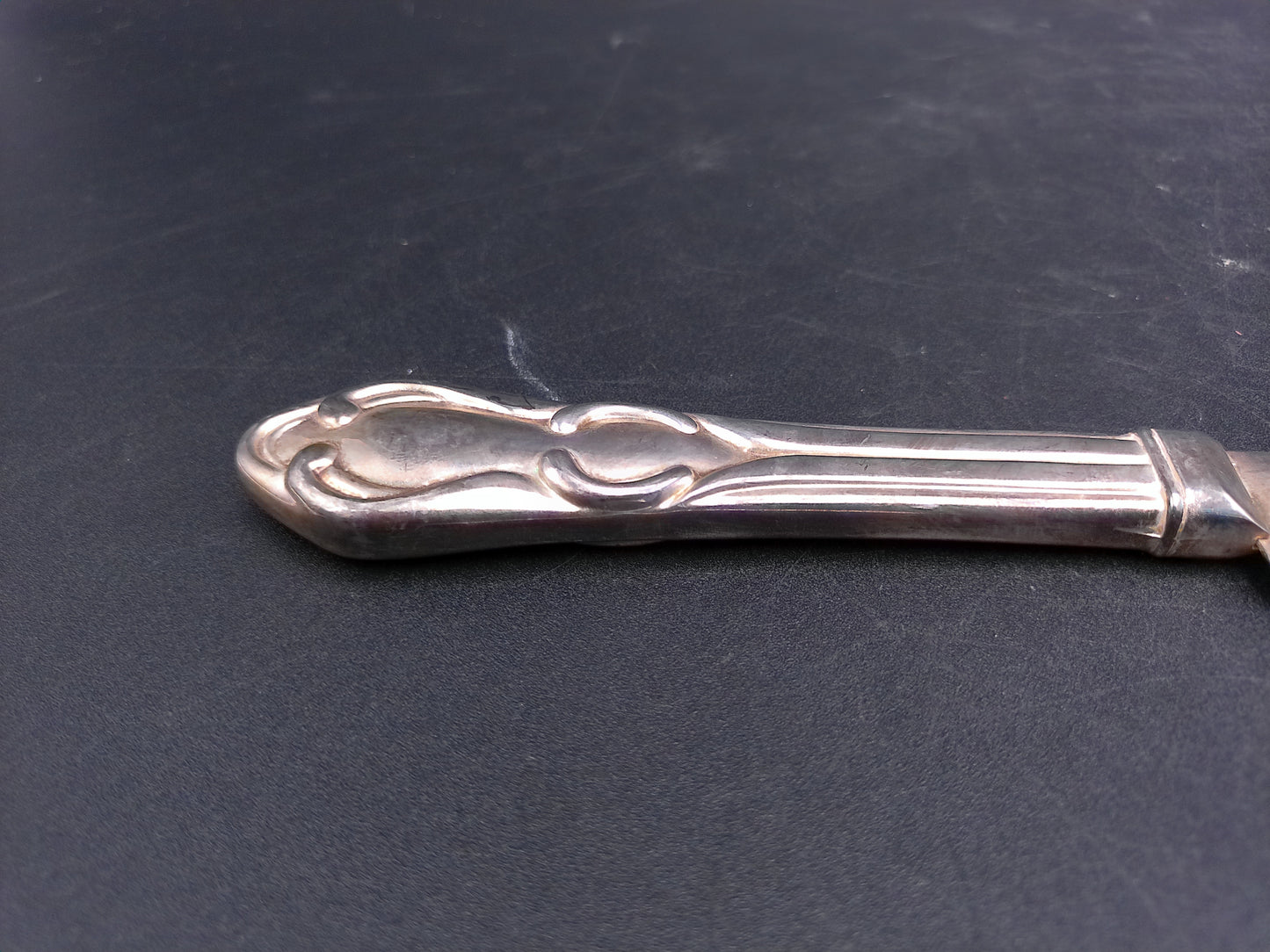 Silver Plated Bread Knife and Butter Knife