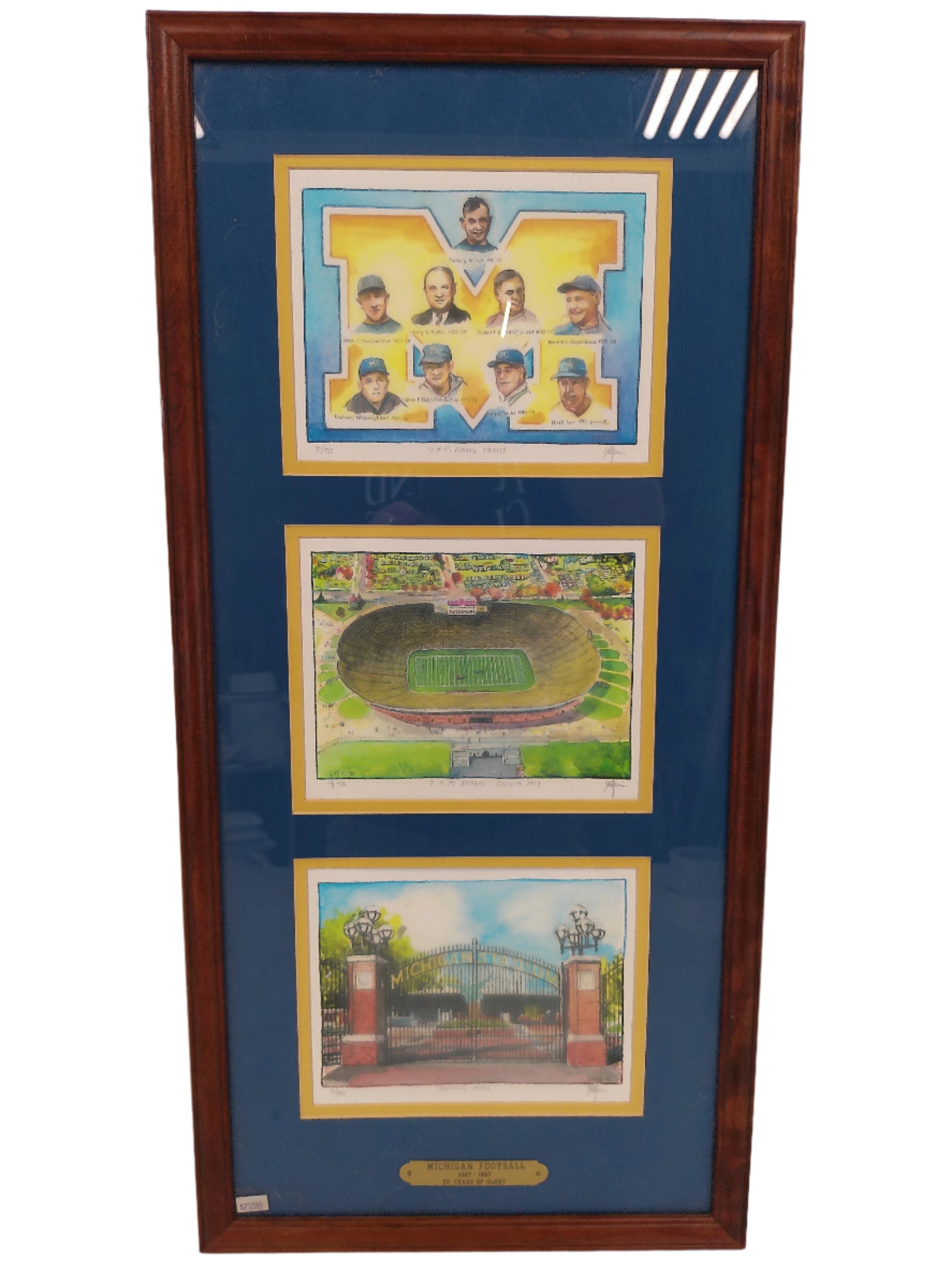 Art 3 Paintings Of University of Michigan Football