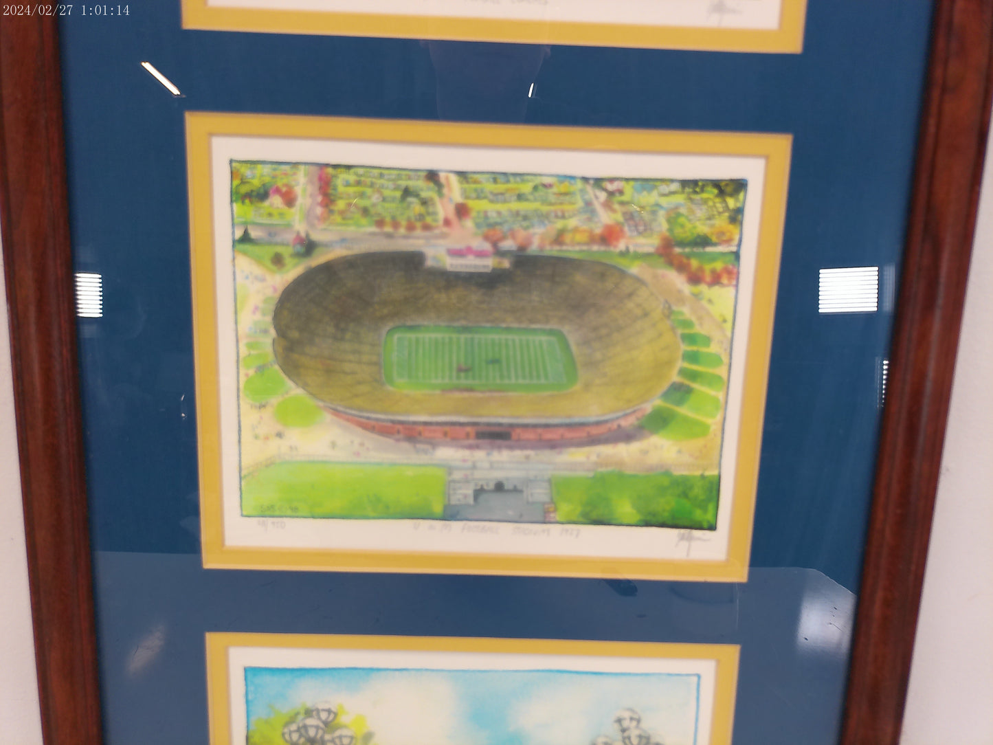 Art 3 Paintings  Of University of Michigan Football