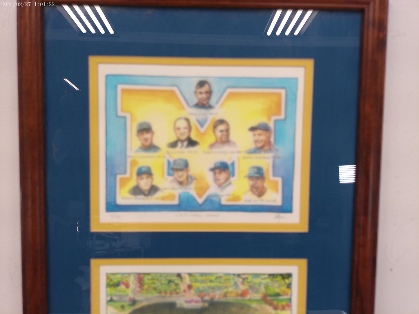 Art 3 Paintings Of University of Michigan Football