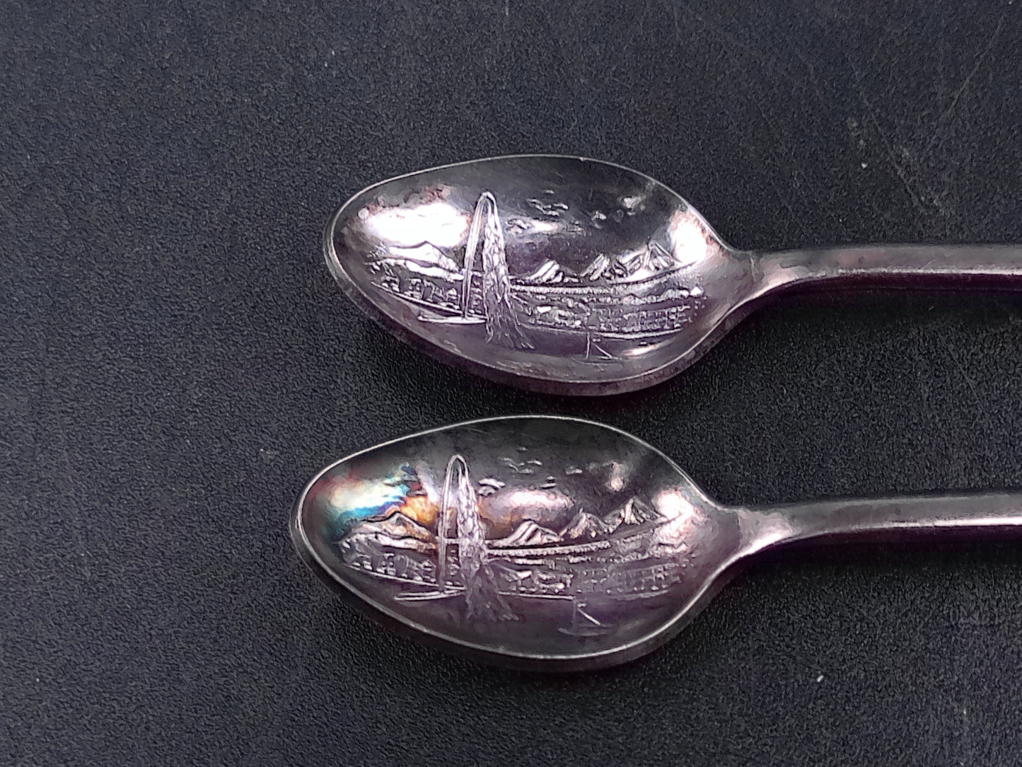 Rolex Set of 2 Spoons Bucherer Geneve with City Graphic