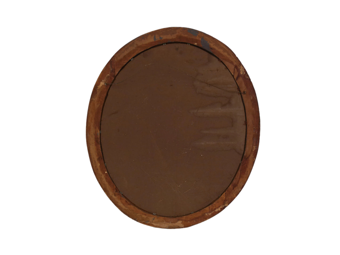 Art Oil Portrait Painting of a Man Vintage Oval Frame