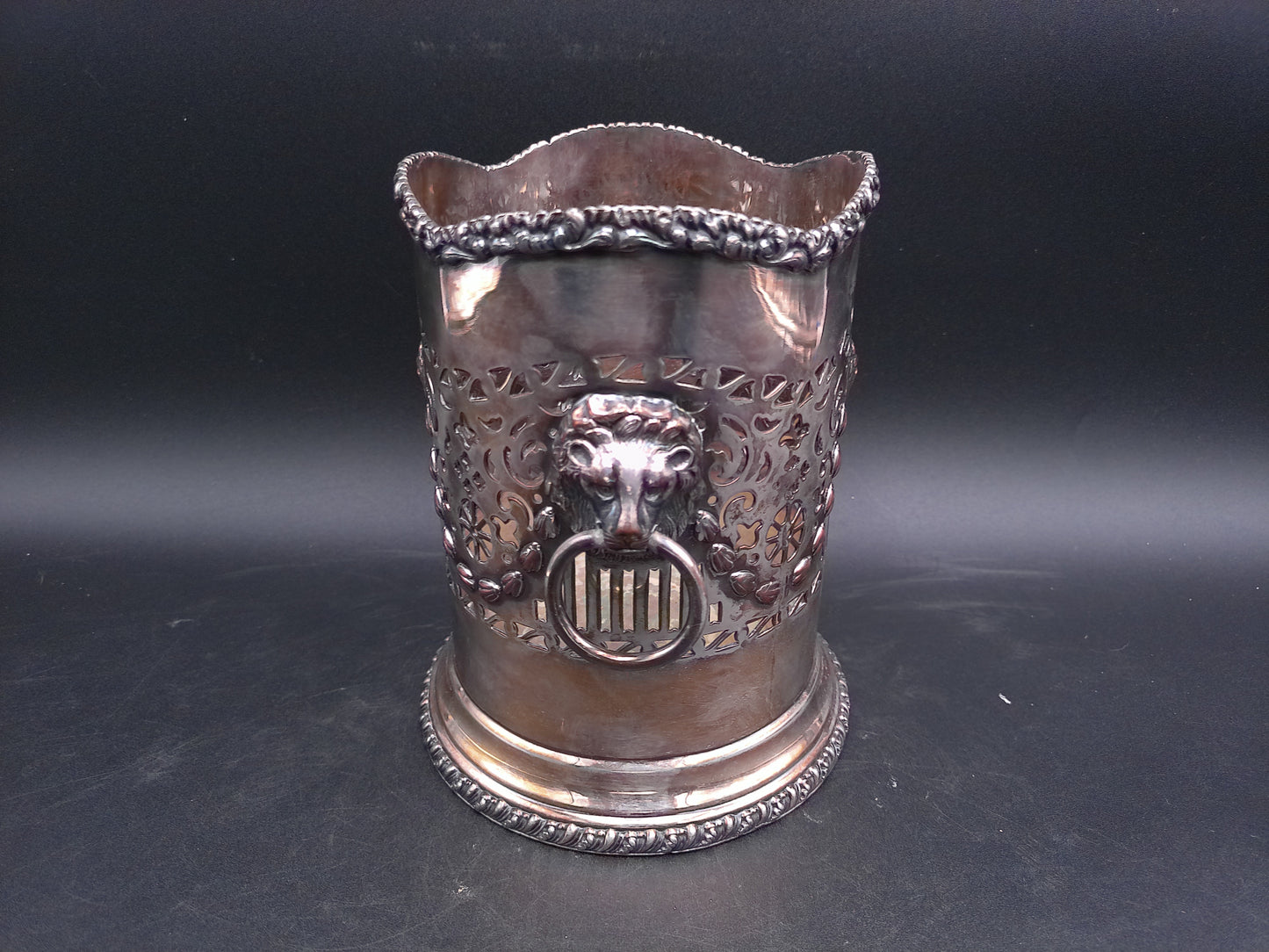 Silver Plated Wine Holder Vintage Marked no. 85