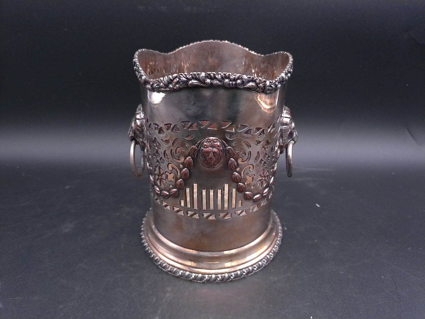 Silver Plated Wine Holder Vintage Marked no. 85