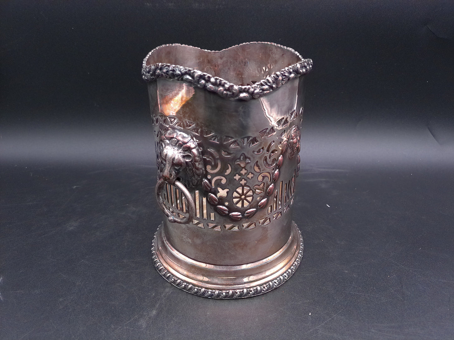 Silver Plated Wine Holder Vintage Marked no. 85
