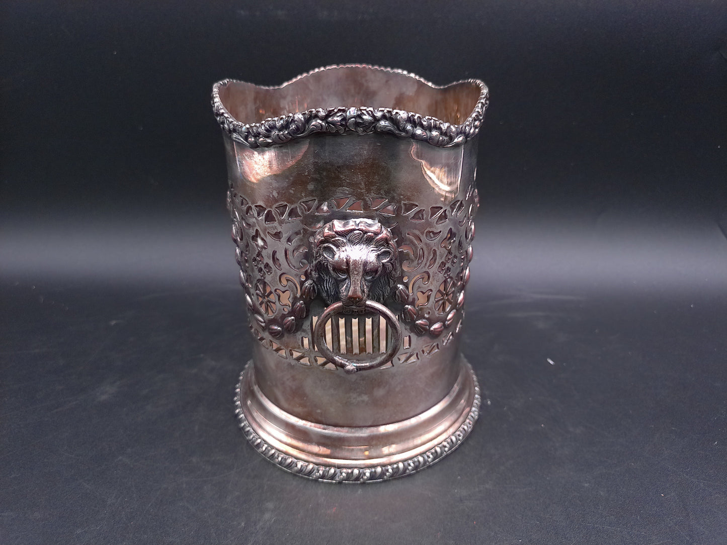 Silver Plated Wine Holder Vintage Marked no. 85