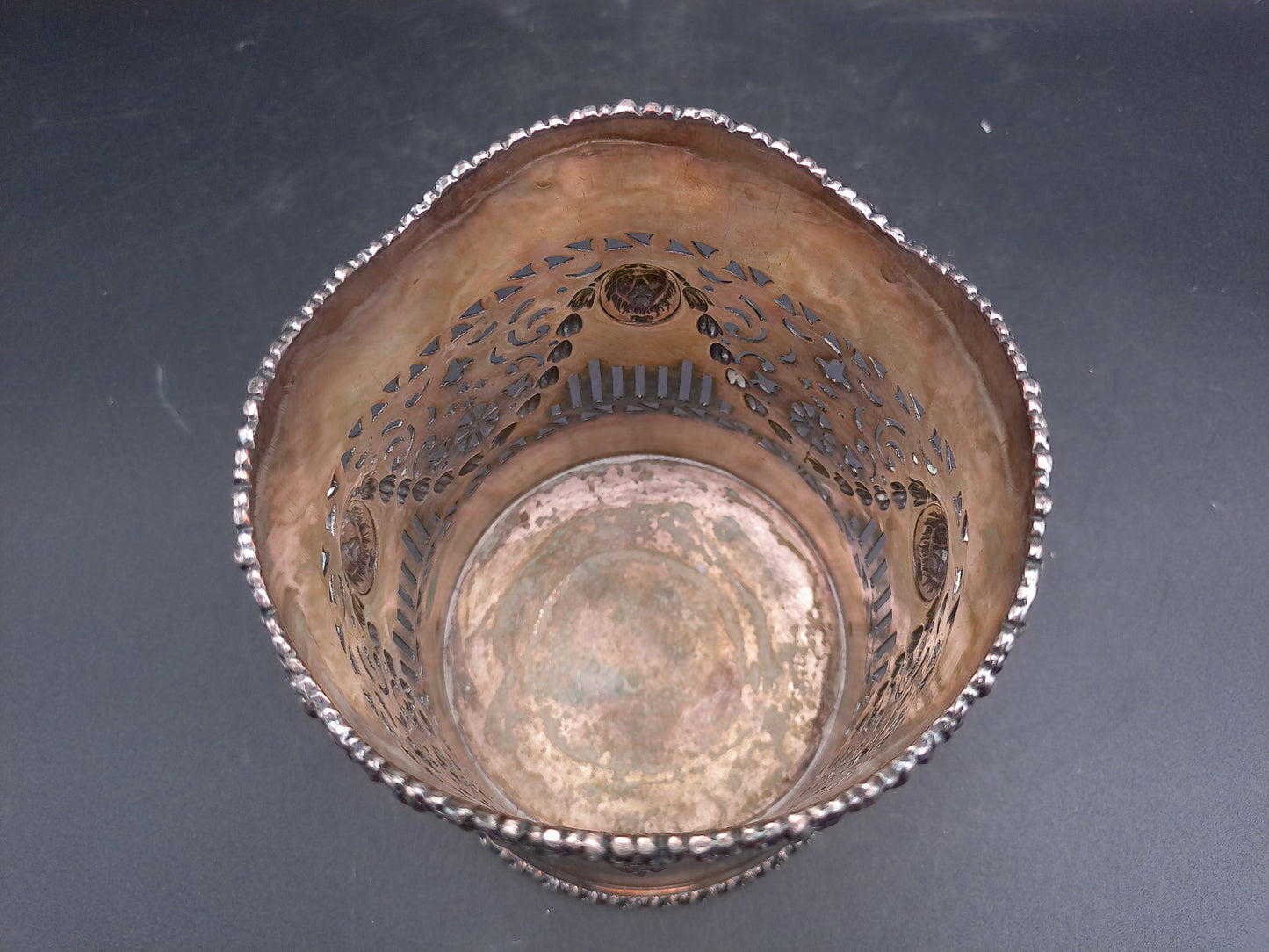 Silver Plated Wine Holder Vintage Marked no. 85