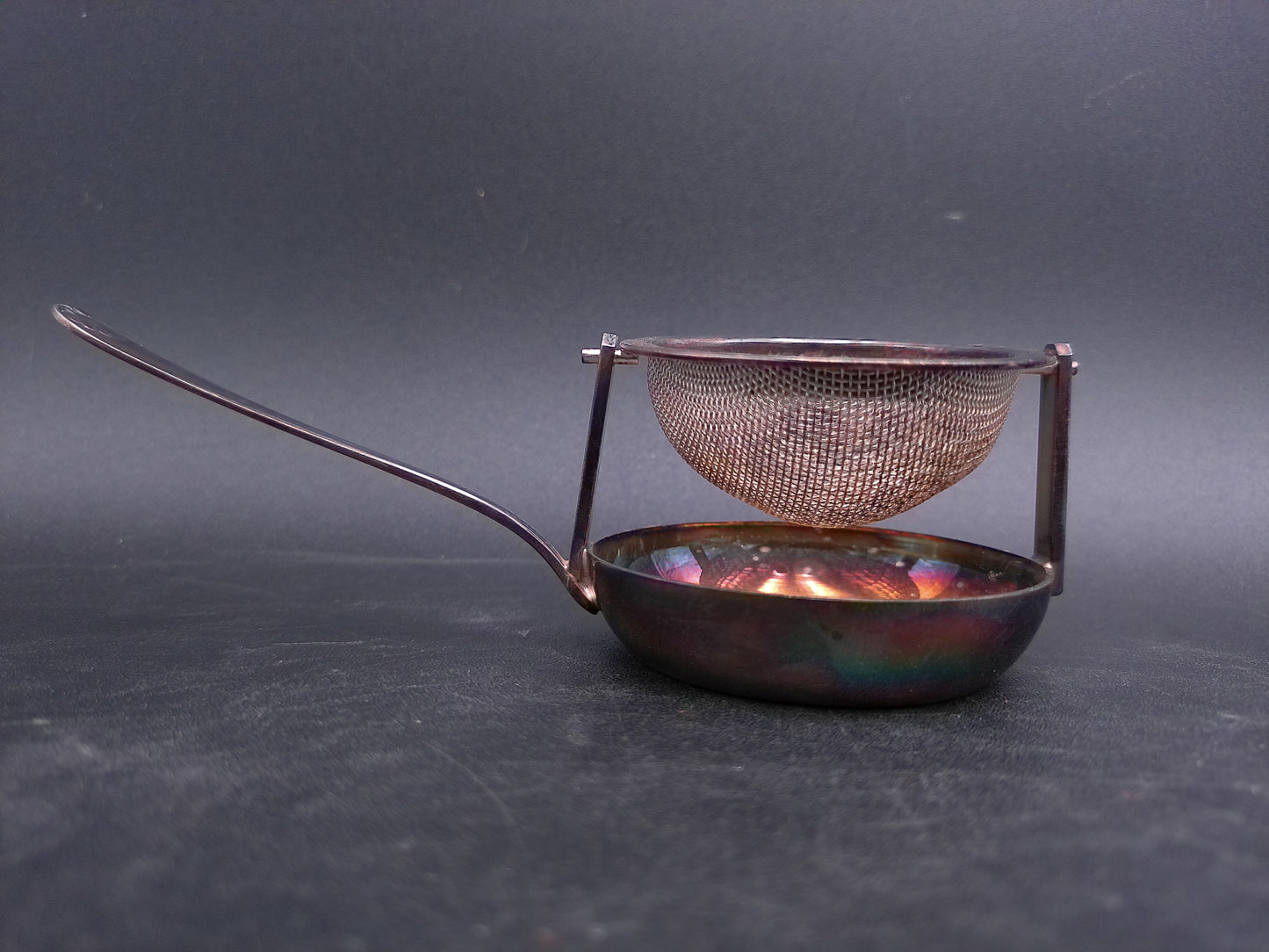 Tea Strainer Vintage Swivel Strainer Made of Stainless Steel / Silver
