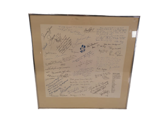 Art Signed Print of Famous people who Stayed at the Cottage Inn in Dearborn Michigan