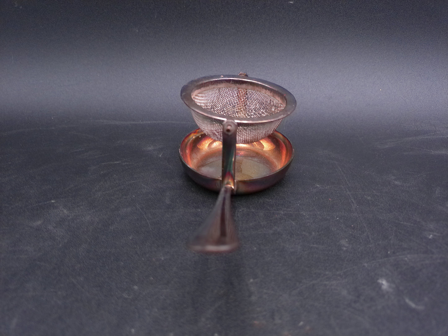 Tea Strainer Vintage Swivel Strainer Made of Stainless Steel / Silver