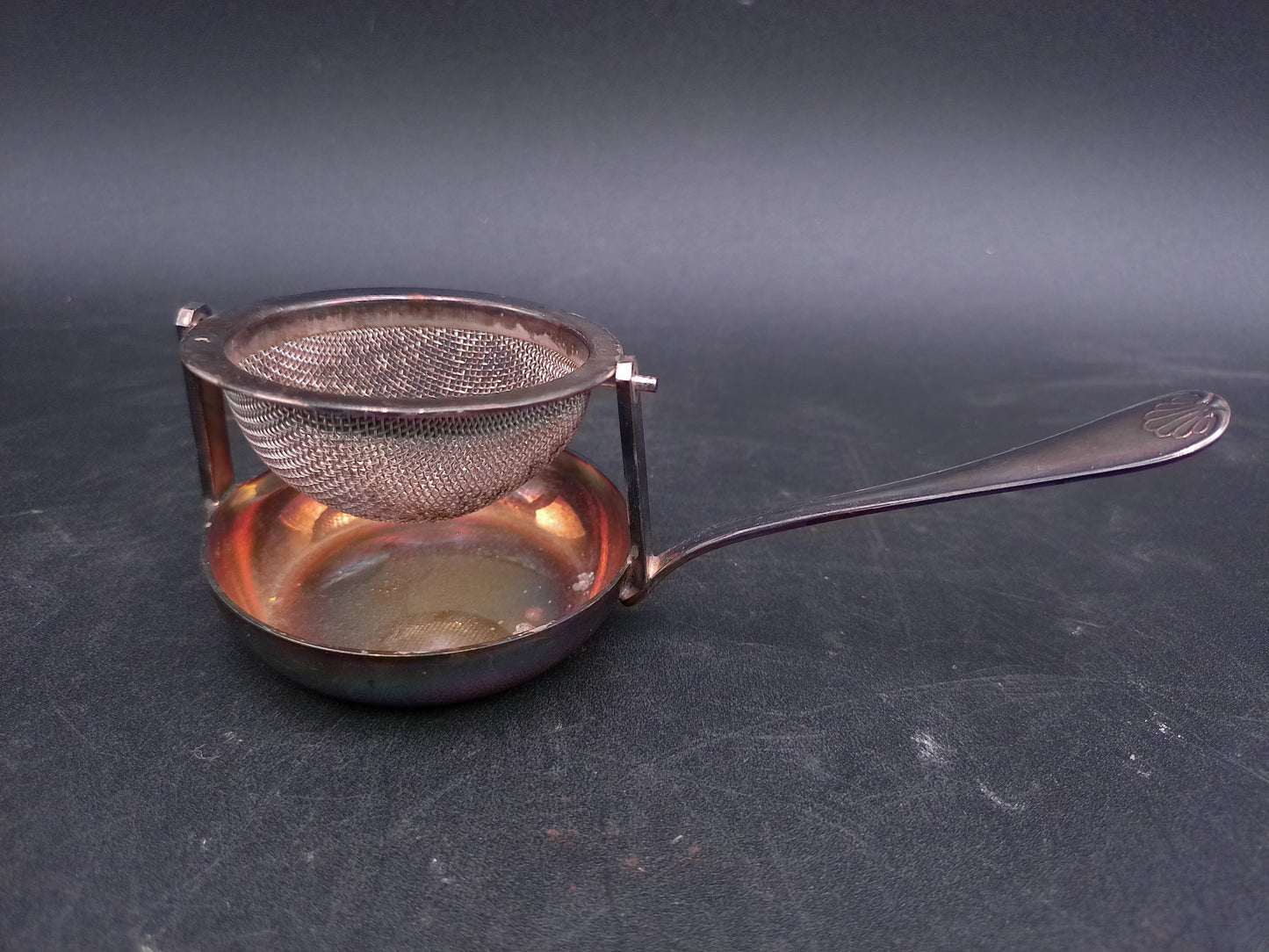 Tea Strainer Vintage Swivel Strainer Made of Stainless Steel / Silver