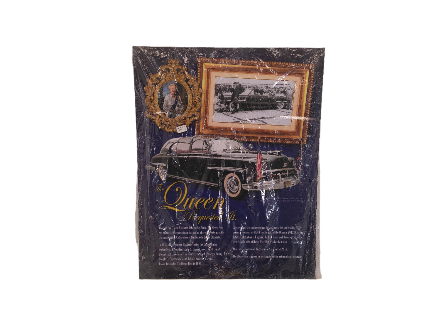 Art Framed print of the 1951 Ford Lincoln Limo for Queen Elizabeth Rare
