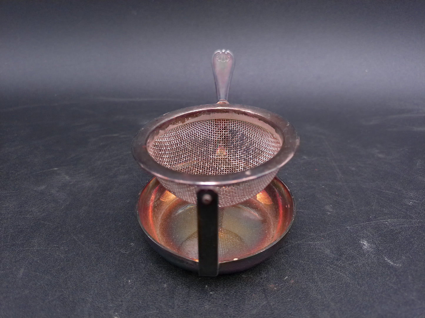 Tea Strainer Vintage Swivel Strainer Made of Stainless Steel / Silver