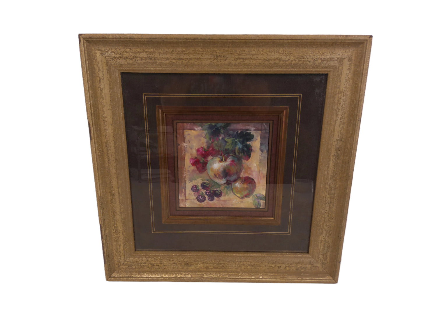 Art "Fresh Apples" framed print Beautiful Frame 20x20