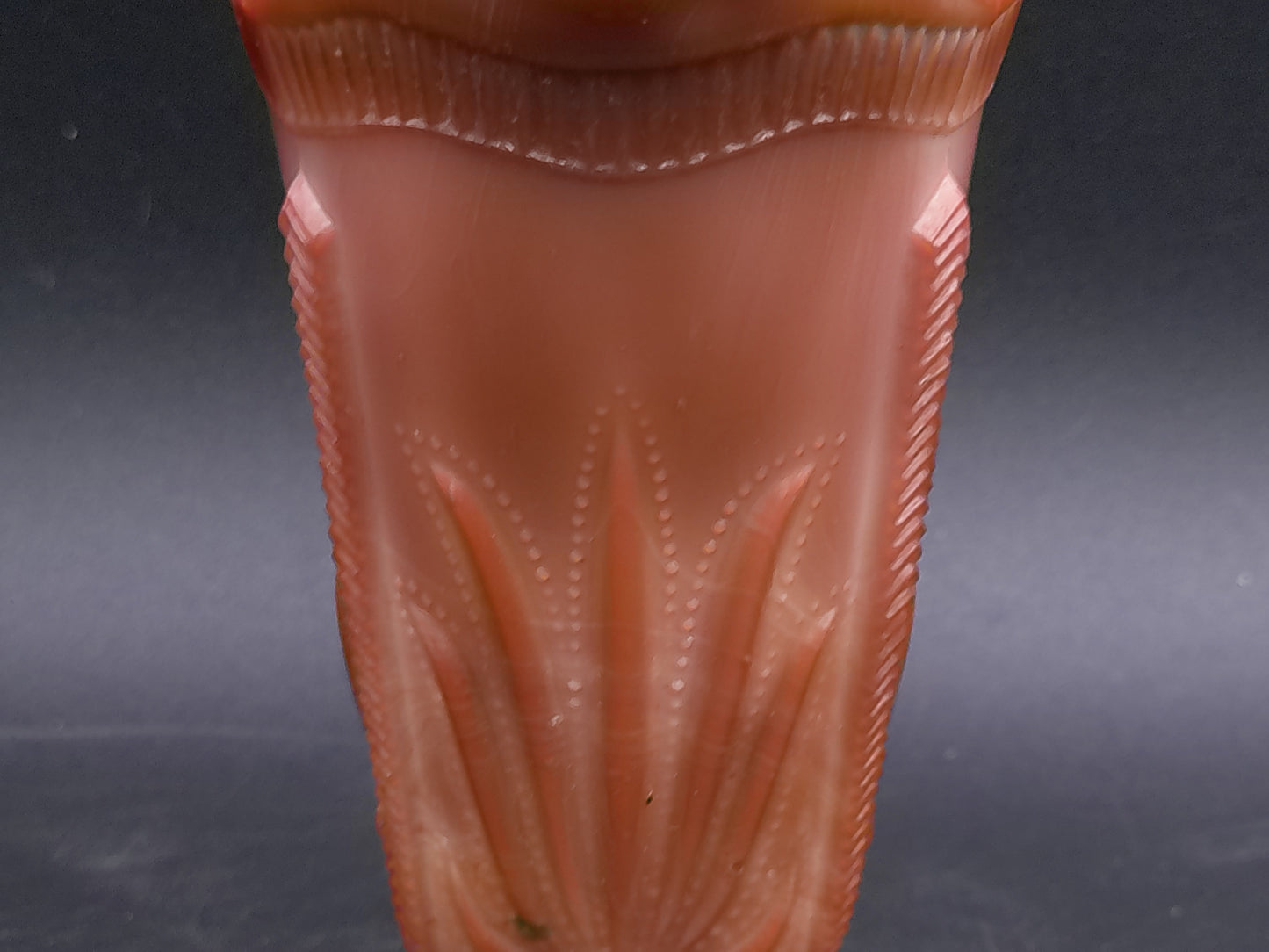 Greentown Glass Co. Indiana Chocolate Glass Pitcher Raised Cactus Design. 1900