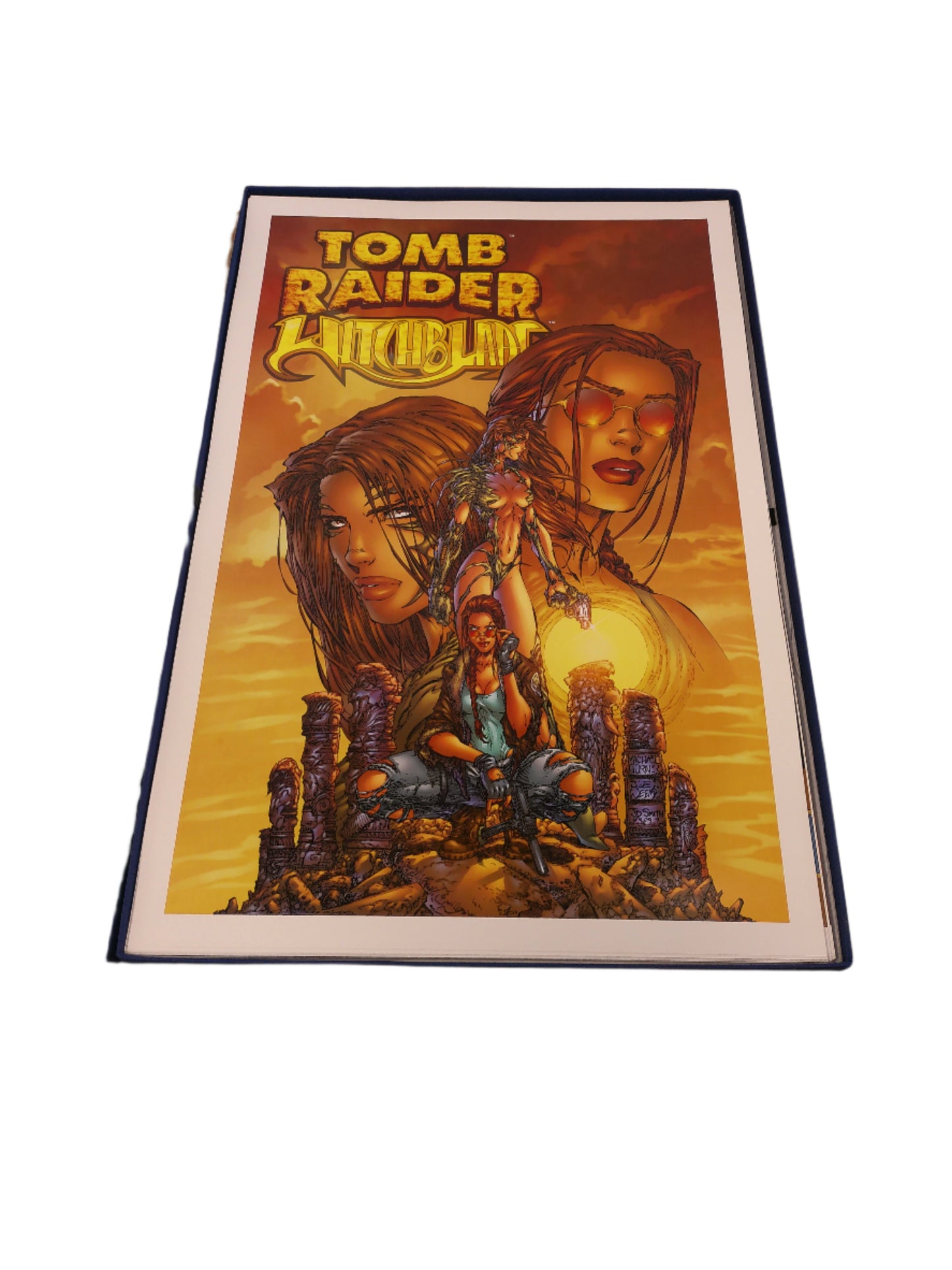 Michael Turner Signed ~ Deluxe Portfolio prints Limited Edition Tomb Raider