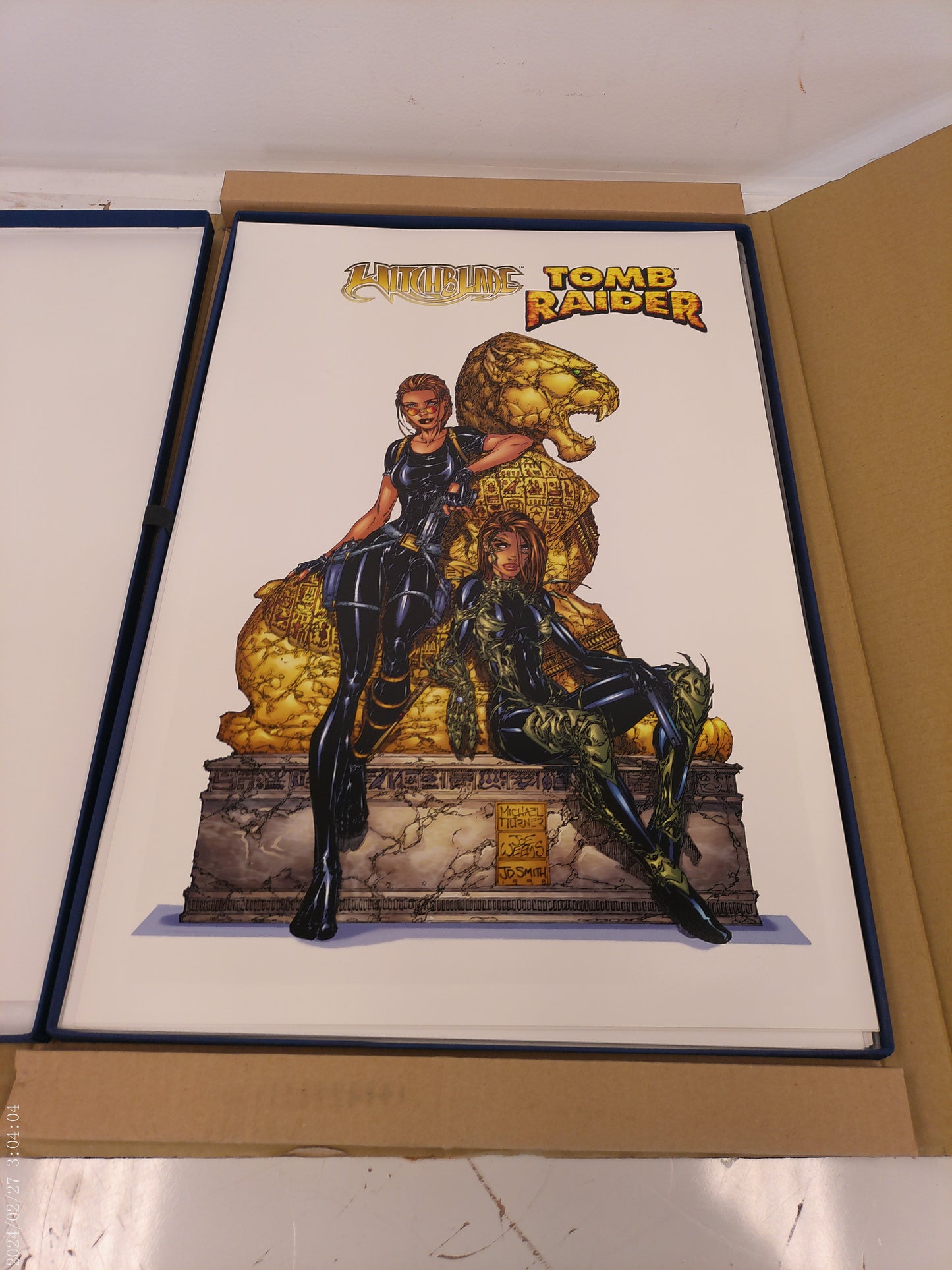 Michael Turner Signed ~ Deluxe Portfolio prints Limited Edition Tomb Raider