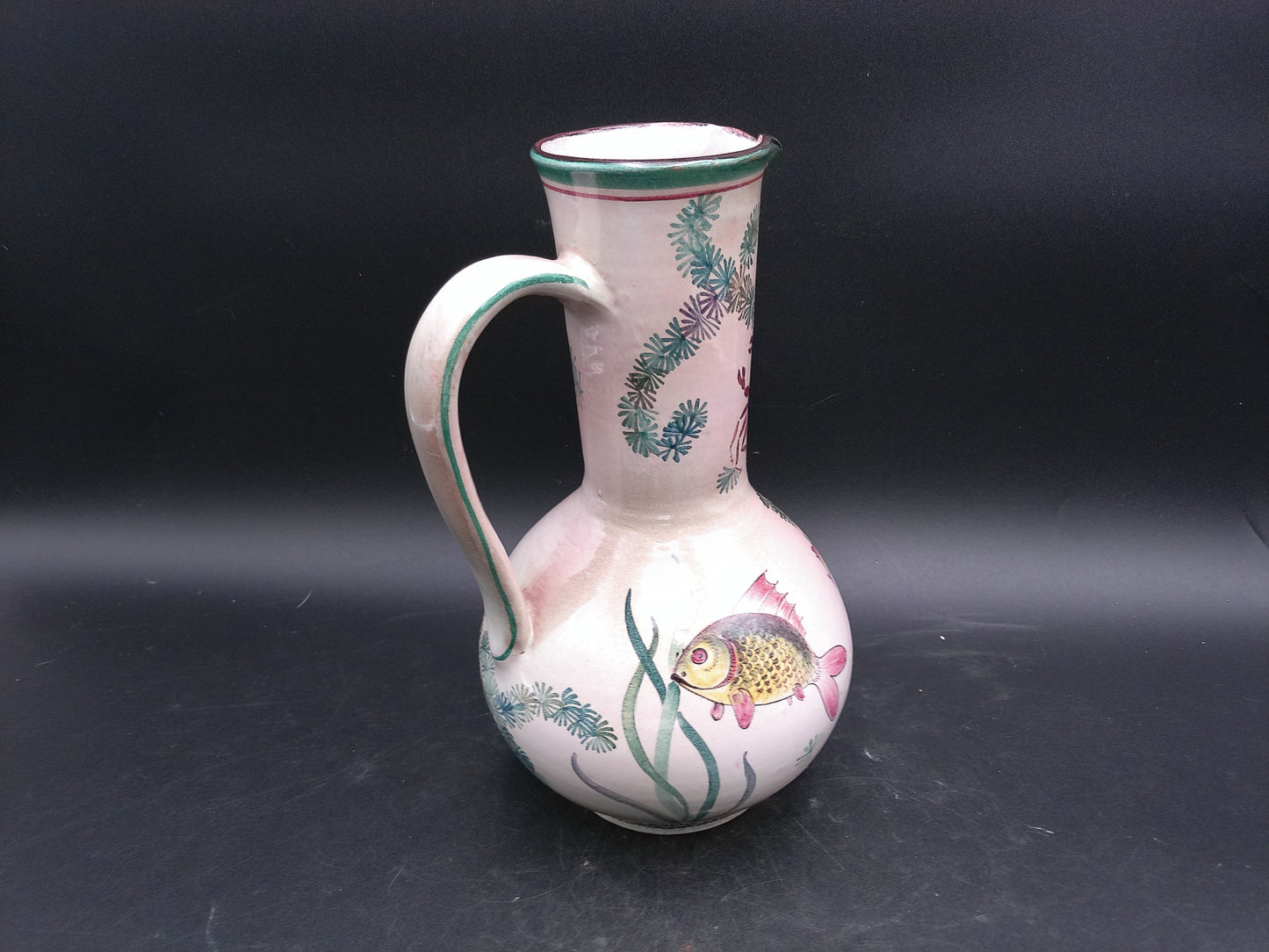 Pitcher Jug by Keramik Luzerner 1960s Numbered West German Signed