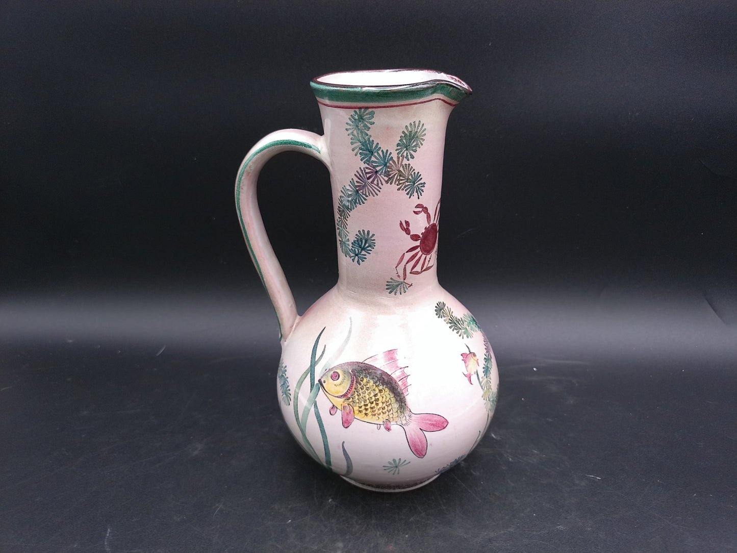 Pitcher Jug by Keramik Luzerner 1960s Numbered West German Signed