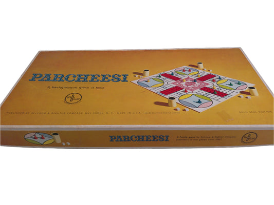 Parcheesi A Backgammon Game of India-Selchow & Righter-1964 Edition-In Original Box