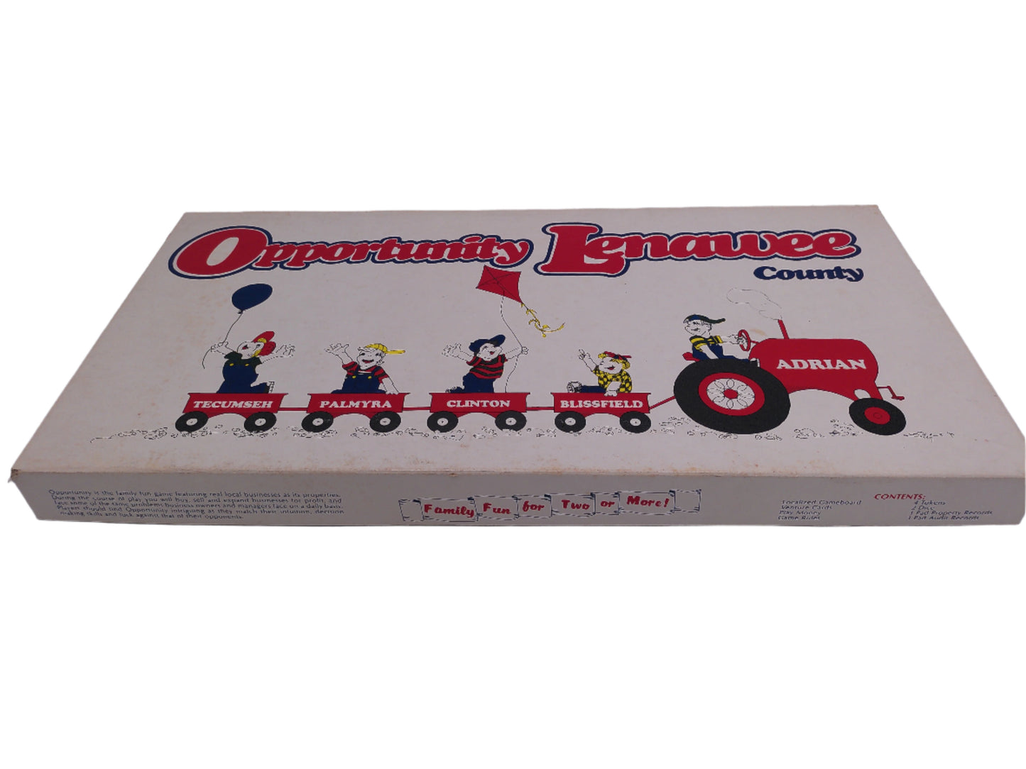 Opportunity Lenawee County Board Game Michigan MI Adrian Tecumseh Monopoly