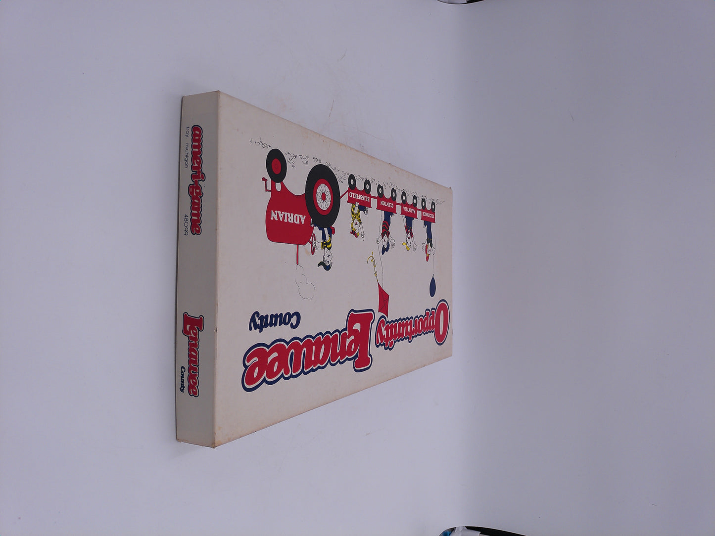 Opportunity Lenawee County Board Game Michigan MI Adrian Tecumseh Monopoly