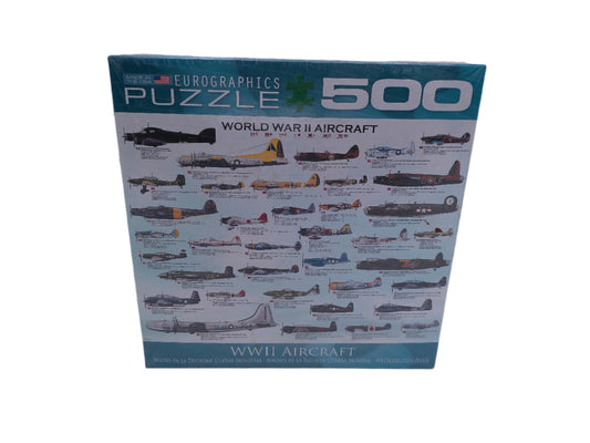 World War II Aircraft 500 Piece Jigsaw Puzzle Eurographics WWII Military