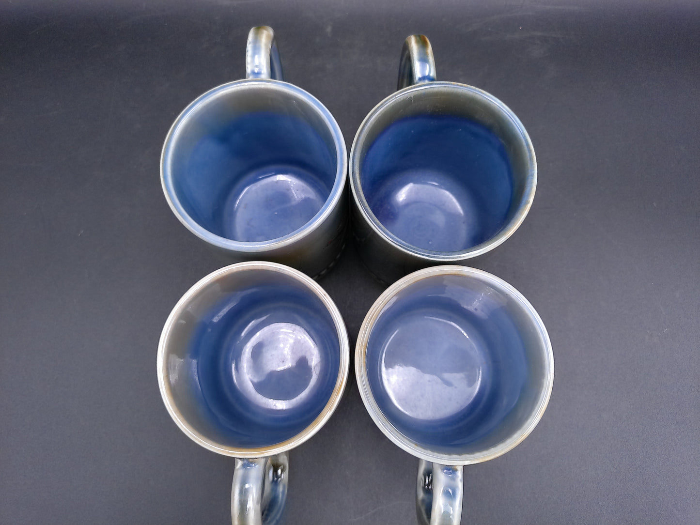 Wade Irish Porcelain Coffee Tea Mugs Set of 4 Graphic Designs on Mugs