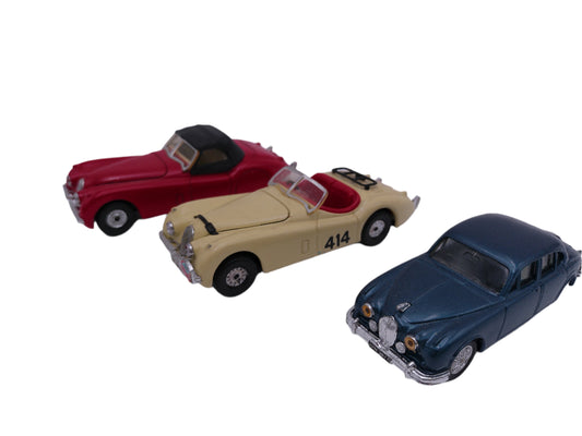 Corgi Jaguar Cars  Lot of 3 Mini cars vintage