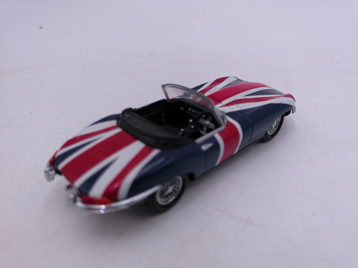 Jaguar Cars  Lot of 3 one with British flag design Mini cars vintage