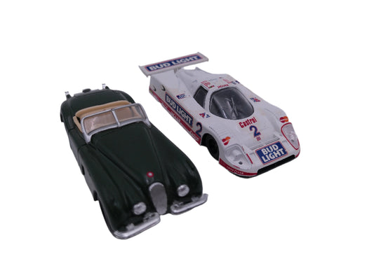 OX039B Onyx Jaguar Bud Light #2 1/43 and Jaguar XK discast mini cars