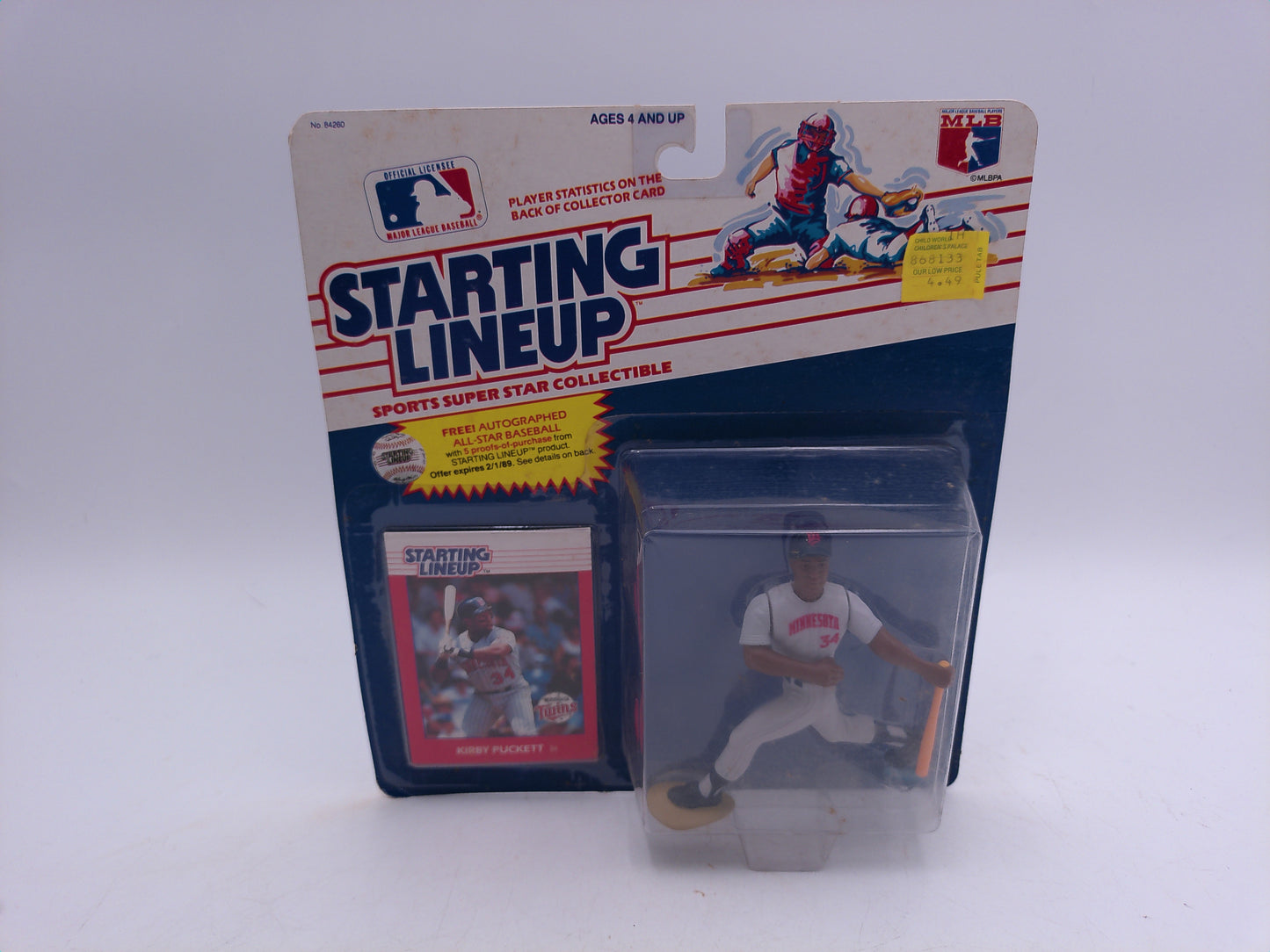 Sealed Starting Lineup Kirby Puckett #34 figure:Twins lot of 2 different models