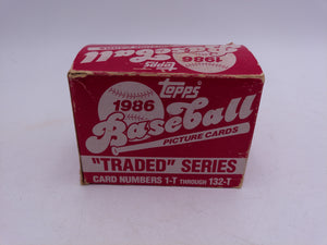 Topps 1986 Baseball Picture Cards “Traded” series 1-132