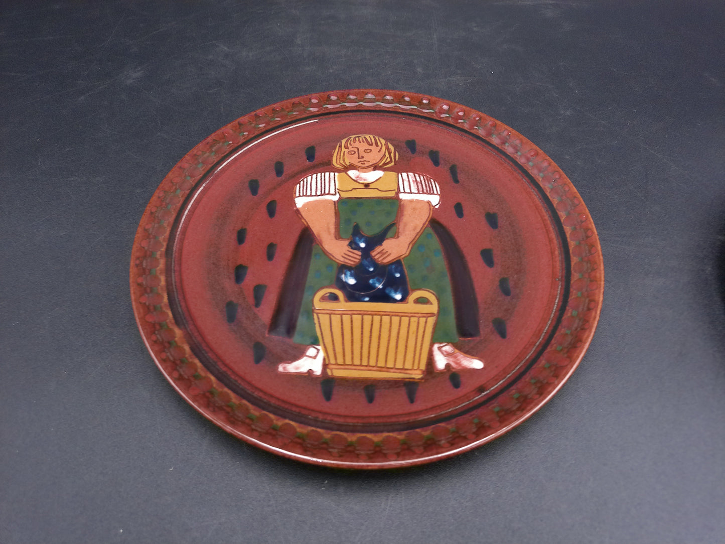 Set of 3 plates each with Unique  Design Could be Swiss made